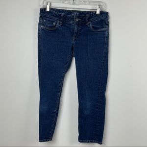 LOFT Modern Crop Medium Wash Straight Leg Jeans